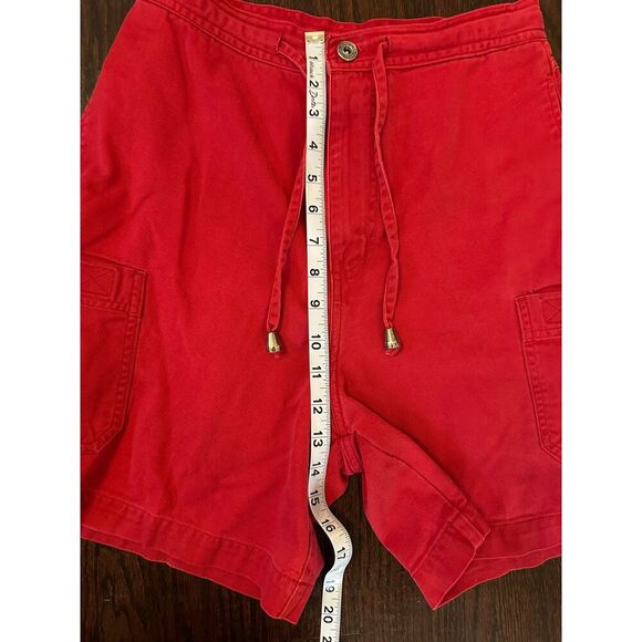 Vintage 100% Cotton Red Shorts Size Small - Picture 8 of 9